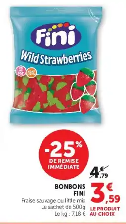 Super U Bonbons fini offre