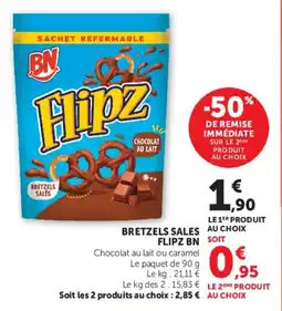 Super U Bretzels sales flipz bn offre