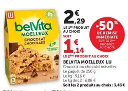 Super U Belvita moelleux lu offre