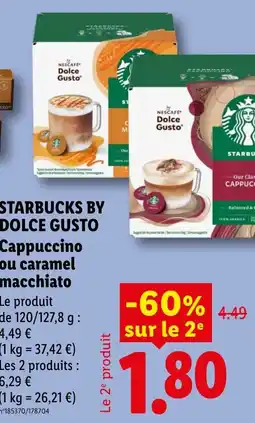 Lidl STARBUCKS BY DOLCE GUSTO Cappuccino ou caramel macchiato offre
