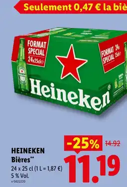 Lidl HEINEKEN Bières offre