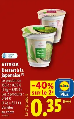 Lidl VITASIA Dessert à la japonaise offre