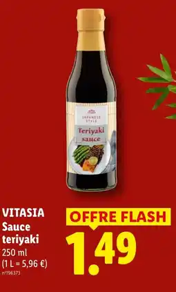 Lidl VITASIA Sauce teriyaki offre