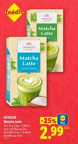 Lidl VITASIA Matcha latte offre