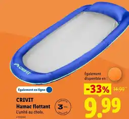 Lidl CRIVIT Hamac flottant offre