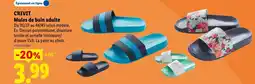 Lidl CRIVIT Mules de bain adulte offre