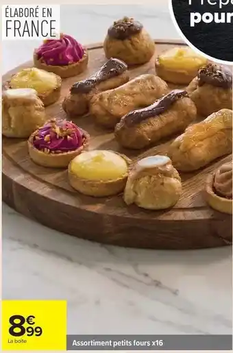 Assortiment petits fours x16