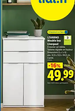 Lidl LIVARNO Meuble bas Liverpool offre