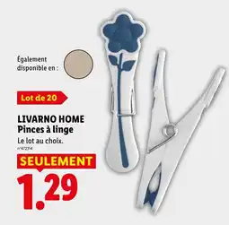 Lidl LIVARNO HOME Pinces à linge offre