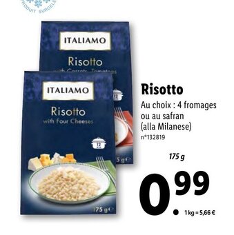 Lidl Risotto offre