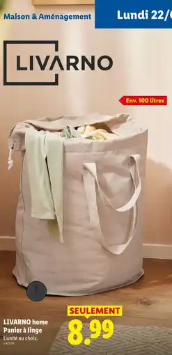 Lidl LIVARNO home Panier à linge offre
