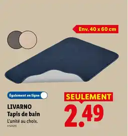 Lidl LIVARNO Tapis de bain offre