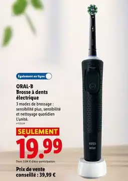 Lidl ORAL-B Brosse à dents électrique offre