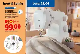 Lidl SILVERCREST Machine à coudre offre
