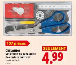 Lidl CRELANDO Set créatif ou accessoire de couture ou tricot offre