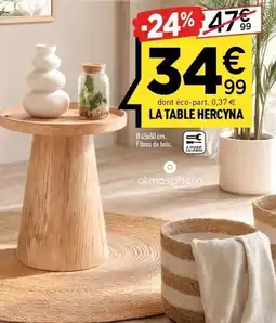 Centrakor La table hercyna offre