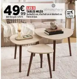 Centrakor Tables miléo offre