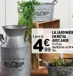 Centrakor La jardinière en métal avec anse offre
