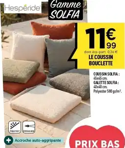 Centrakor Le coussin bouclette offre
