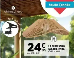 Centrakor La suspension solaire myha offre