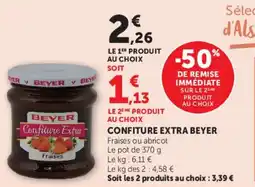 Super U Confiture extra beyer offre