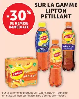Super U Sur la gamme lipton petillant offre