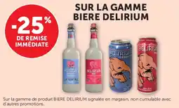 Super U Sur la gamme biere delirium offre
