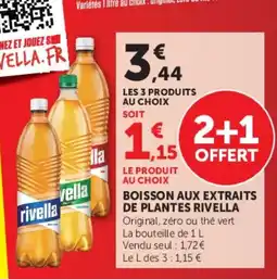 Super U Boisson aux extraits de plantes rivella offre