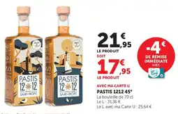 Super U Pastis 1212.45° offre