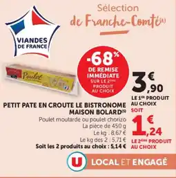 Super U Petit pate en croute le bistronome maison bolard offre