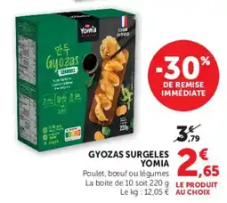 Super U Gyozas surgeles yomia offre