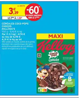 Intermarché Express Kellogg's céréales coco pops chocos offre