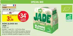 Intermarché Express Jade bière blonde bio offre