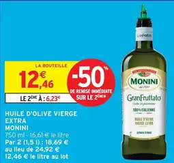 Intermarché Express Monini huile d'olive vierge extra offre