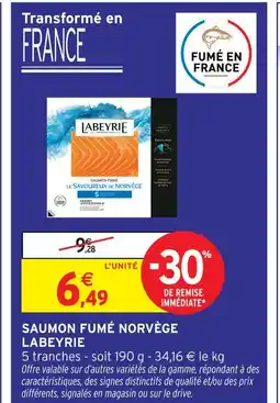 Intermarché Express Labeyrie saumon fumé norvège offre