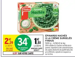Intermarché Express Findus épinards hachés à la crème surgelés offre