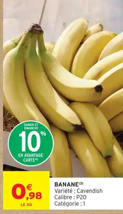Intermarché Express Banane offre