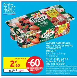 Intermarché Express Yoplait yaourt panier aux fruits rouges offre découverte offre