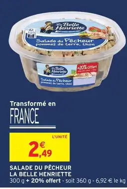 Intermarché Express La belle henriette salade du pêcheur pommes de terre, thon offre