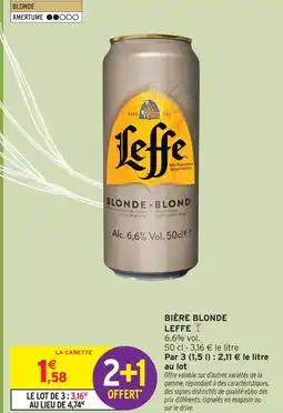Intermarché Express Leffe bière blonde offre