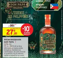 Intermarché Express Don papa rhum masskara offre