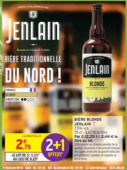 Intermarché Express Jenlain bière blonde offre