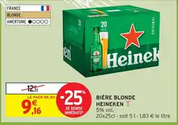 Intermarché Express Heineken bière blonde offre