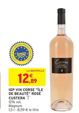 Intermarché Custera igp vin corse 'île de beauté' rosé offre