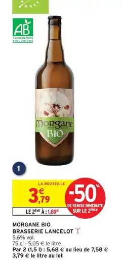 Intermarché Brasserie lancelot morgane bio offre