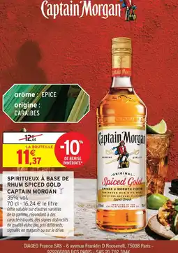 Intermarché Captain morgan spiced gold rhum offre