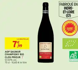 Intermarché Domaine des frogères aop saumur champigny bio clos prieur offre
