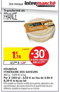 Intermarché Intermarché houmous itinéraire des saveurs offre