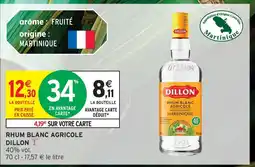 Intermarché Dillon rhum blanc agricole offre
