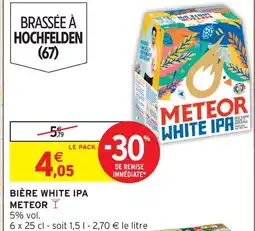 Intermarché Meteor bière white ipa offre